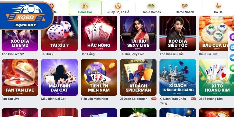 TOPBET cung cấp đa dạng sản phẩm hấp dẫn